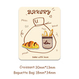 Cartoon Bread Snack Embroidery Patches