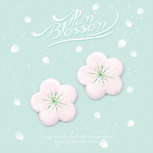 Fragrant Plum Blossom Embroidery Patch