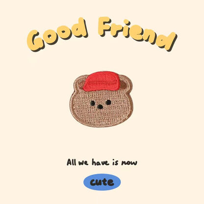 Cartoon Bear Embroidery Patch
