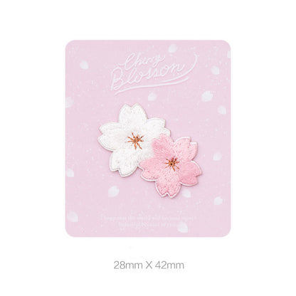 Exquisite Floral Embroidered Self-Adhesive Fabric Patch