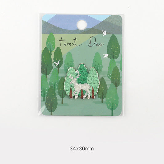Nature-Themed Embroidery Patches