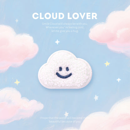 Fluffy Cloud Embroidery Patch