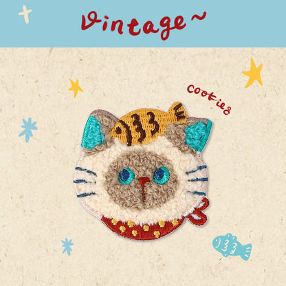 Plush Cat Embroidery Patch