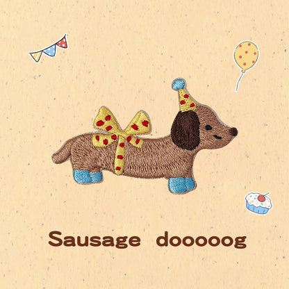 Soft & Cute Dachshund Embroidery Patch