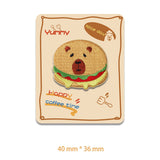 Hamburger Capybara Embroidery Patch