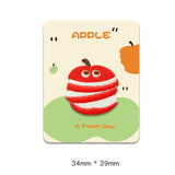 Cartoon Red Apple Embroidery Patch