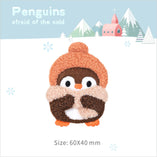 Plush Penguin Embroidery Patch