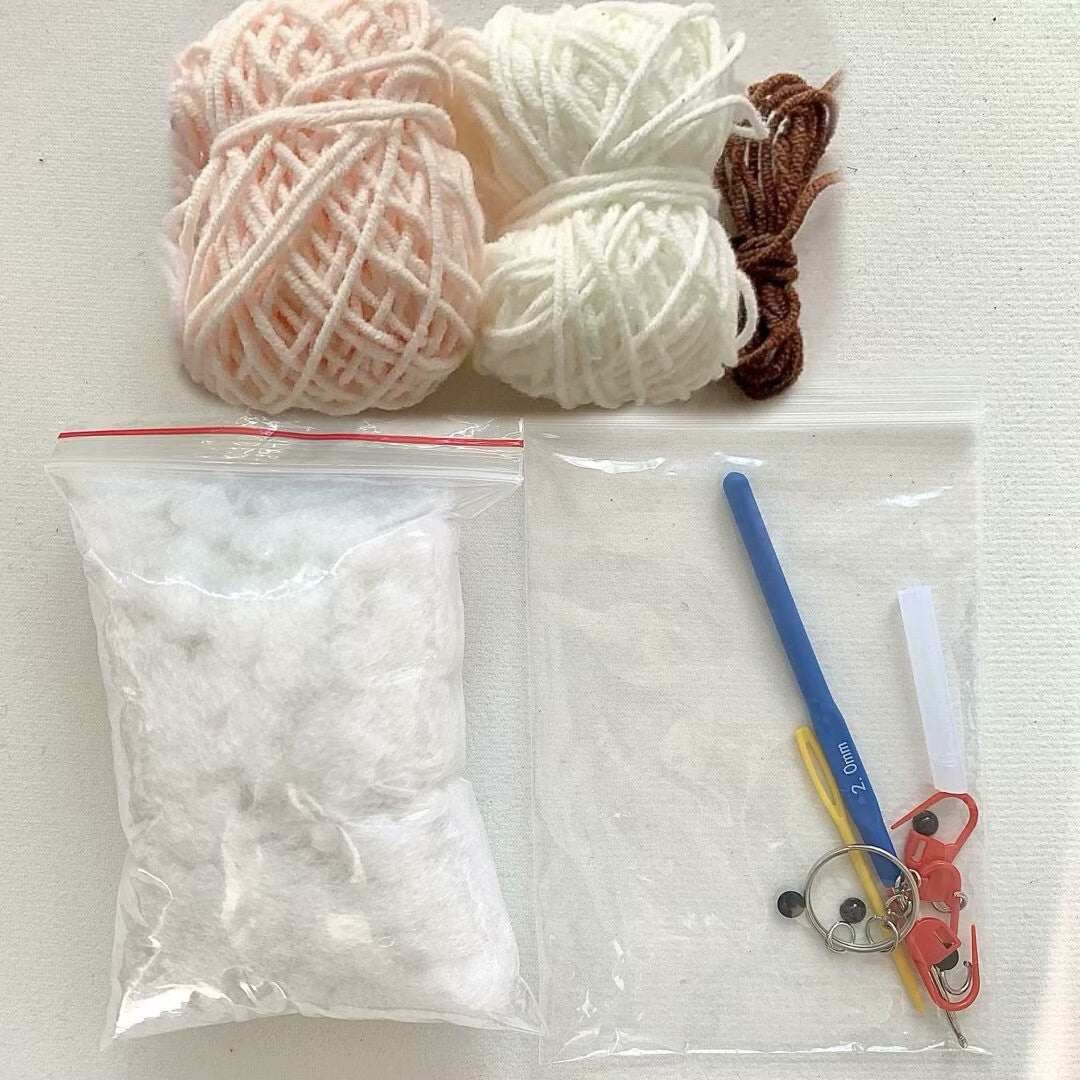 DIY Mini Sheep Keychain/Pendant - Knitted Craft