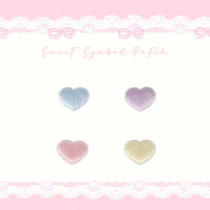 Heart & Star Embroidered Patch
