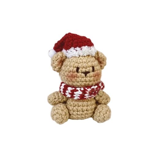 Handmade New Year's gifts,cute bear and rabbit keychains, bag charms, crochet dolls, yarn DIY material kit