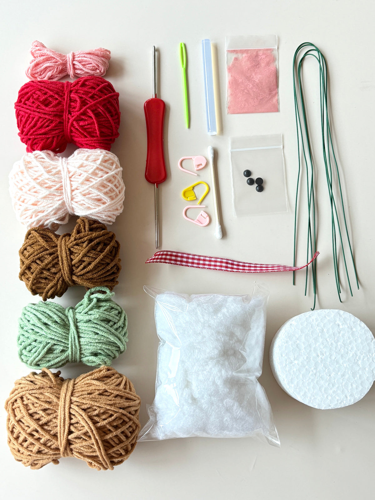 Flower Pig Potted Plant Milk Cotton Cute Doll DIY Craft Yarn Knitting Material Kit Gift