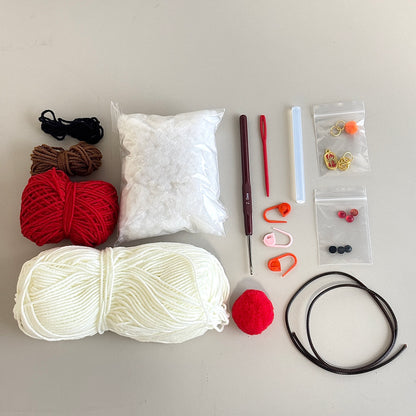 Snowman Wind Chime Handmade Crocheted Pendant Cute Knitted Christmas Gift