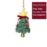 DIY Christmas tree and car ornament crocheting kit, handmade Christmas decorations and gifts