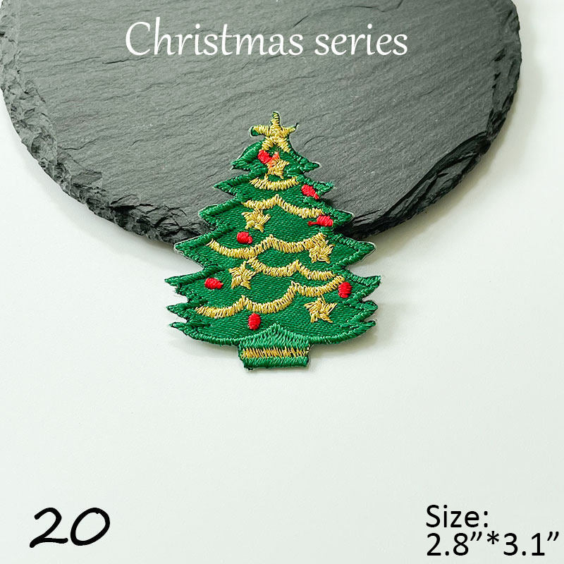 Christmas Snowflake Embroidered Patch