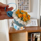 Mini bouquets, handmade crochet and knitted keychains, birthday gifts