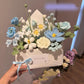 Handmade crochet diy jasmine rose yarn bouquet hand-made flower material package homemade gift