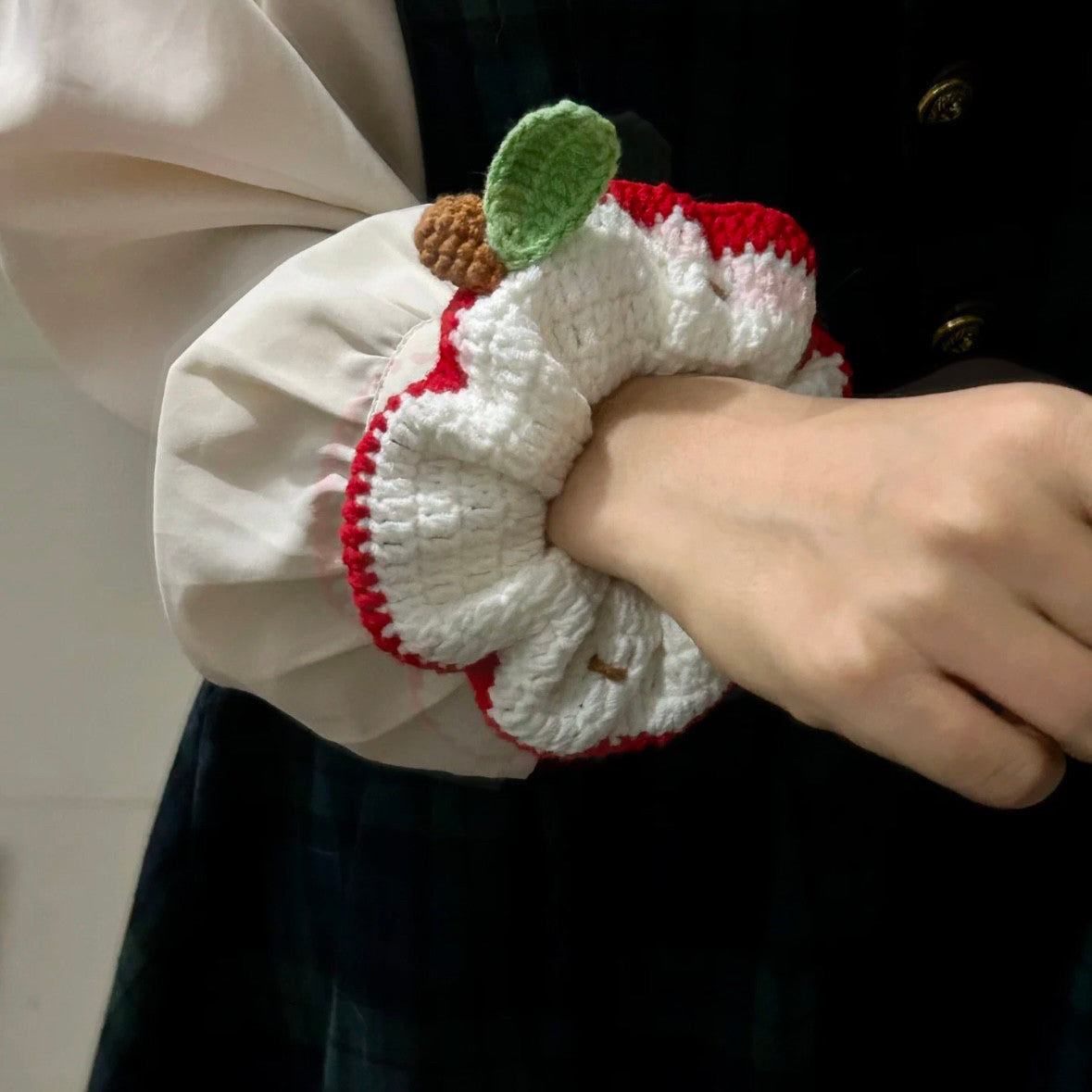 DIY Craft Kit for Hand-knitted Hair Accessories: Wisteria and Crape Myrtle Hair Ties