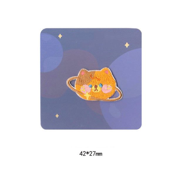 Cute Little Red Panda Head Embroidery Patch