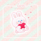 Soft and Cute Rabbit Embroidery Patch