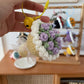 Mini bouquets, handmade crochet and knitted keychains, birthday gifts
