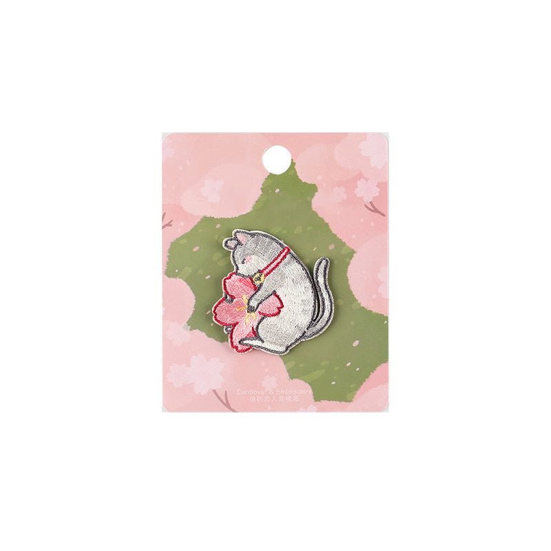 Soft & Cute Cat Embroidery Patch
