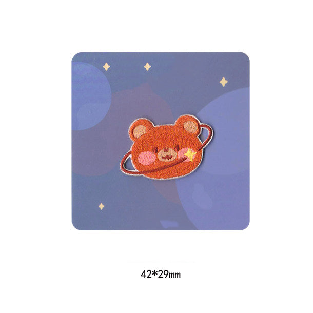 Cute Little Red Panda Head Embroidery Patch
