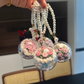 various colorful crocheted ice cream cones