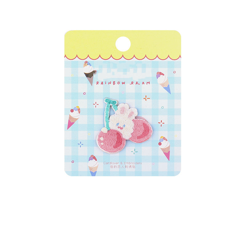 Soft and Cute Rabbit Embroidery Patch