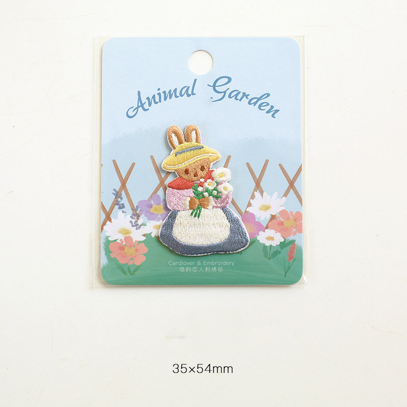 Soft and Cute Rabbit Embroidery Patch