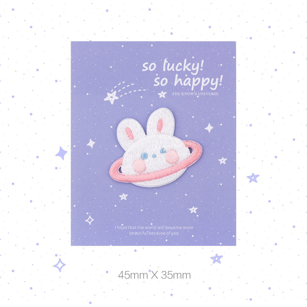 Soft and Cute Rabbit Embroidery Patch