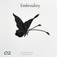 Black Butterfly Embroidery Patch