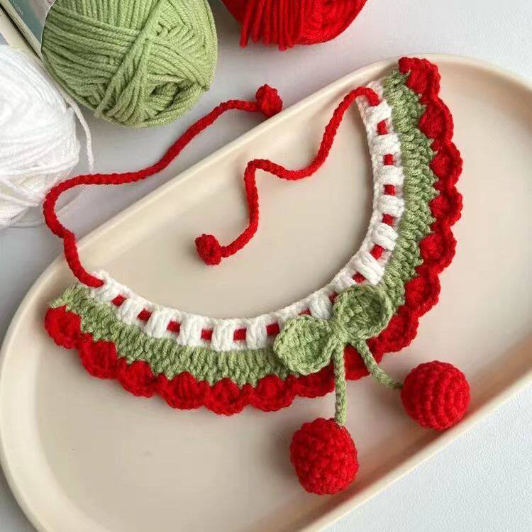 Pet collar knitting DIY crochet kit