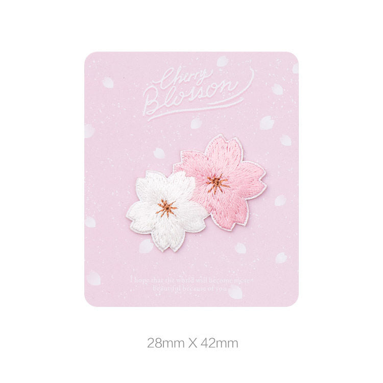 Exquisite Floral Embroidered Self-Adhesive Fabric Patch