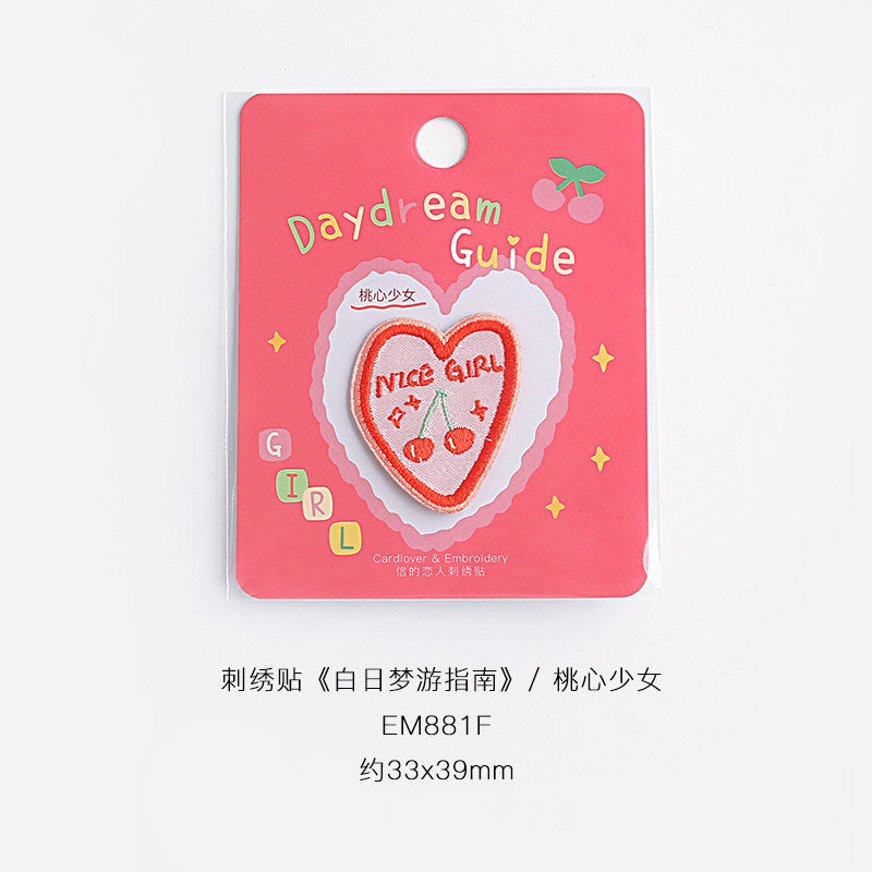 Heart-Shaped Cake Embroidery Patch