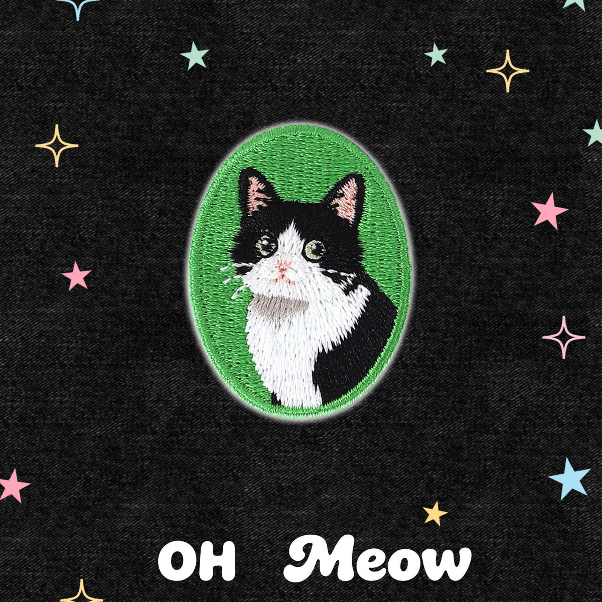 Cartoon Cat Badge Embroidery Patch