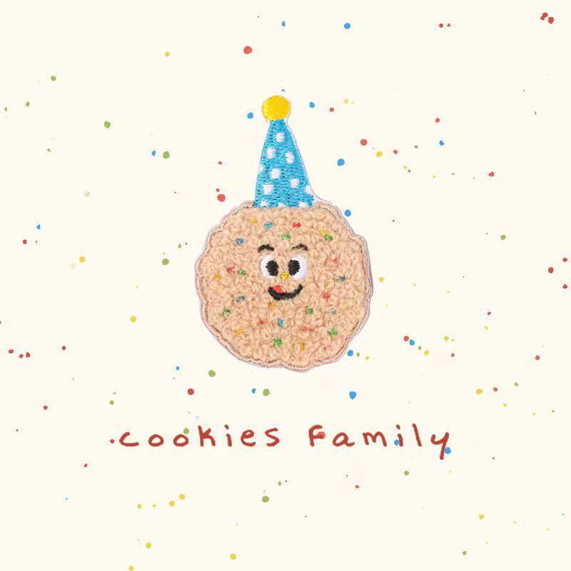 Plush Cookie Embroidery Patch