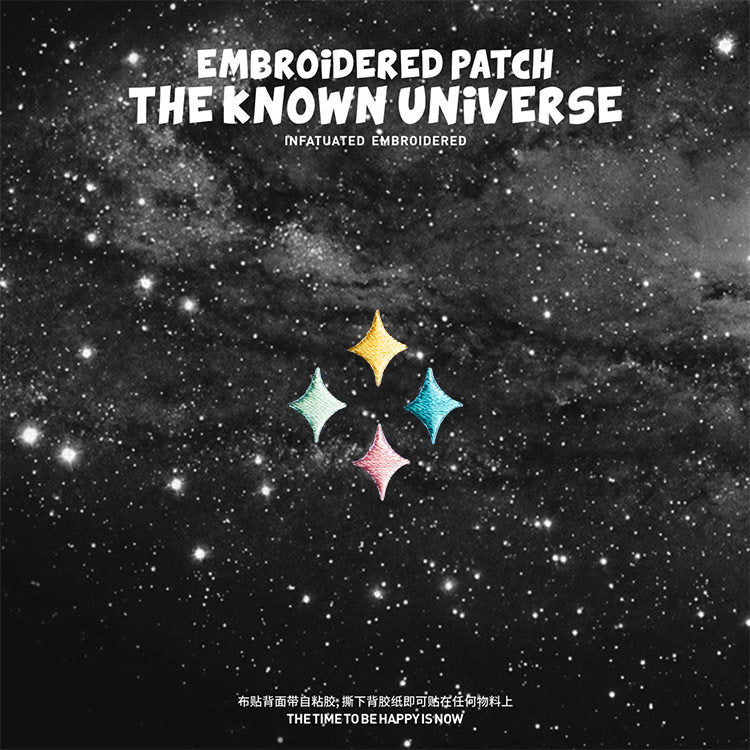 Planets, Universe, and Moon Embroidered Patches