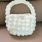 Fun Instagram-worthy snowball cloud bag material kit, handbag, underarm bag, crochet, knitting, yarn, DIY handmade gift
