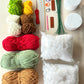 DIY Strawberry Potted Plant and Sunflower Flower Material Kit (Crochet Yarn Ornament)
