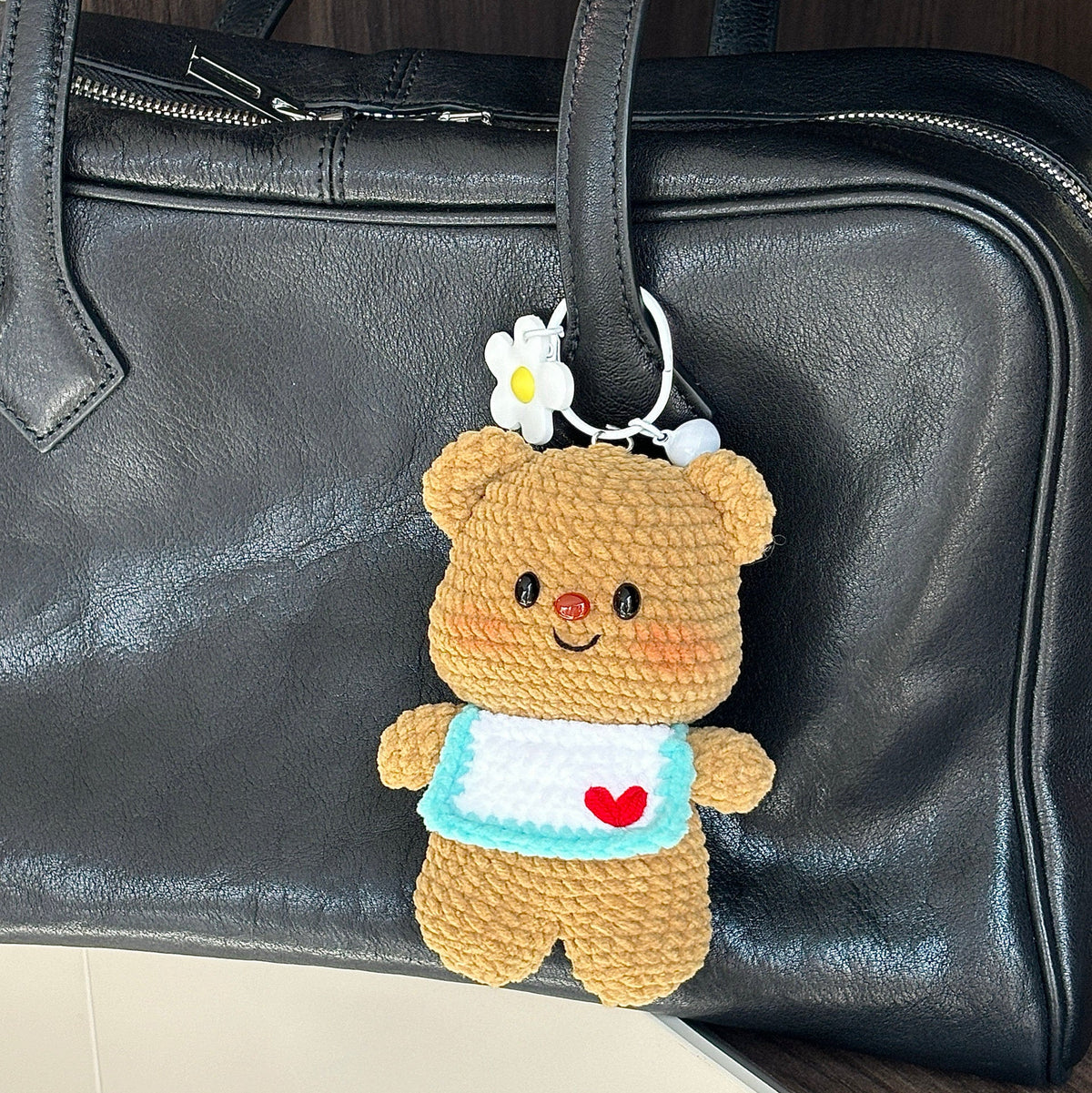 DIY Bear Doll Keychain Crochet Kit - Couple Pendant - Custom Gift