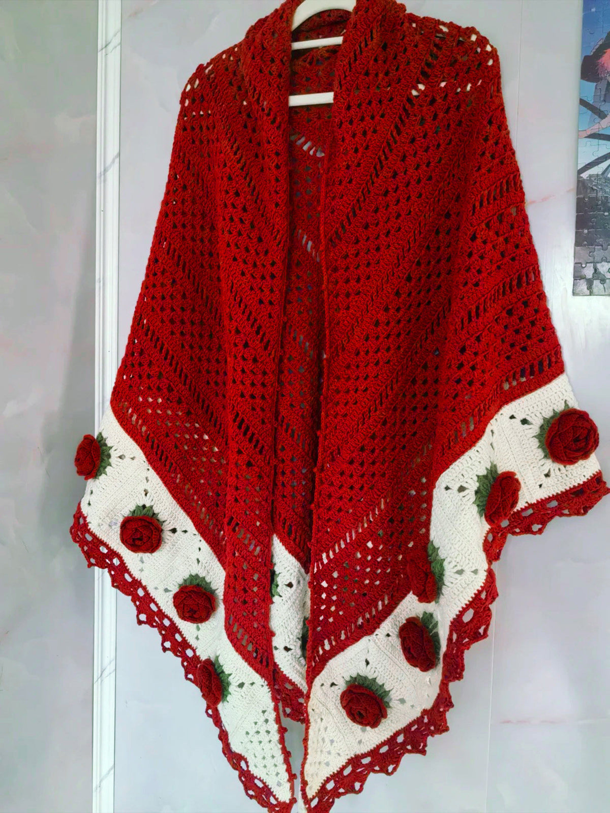 Camellia Shawl DIY Hand-Knitting & Crochet Kit (Yarn & Materials)