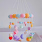 DIY materials for hand-knitting baby crib mobiles and crochet hooks