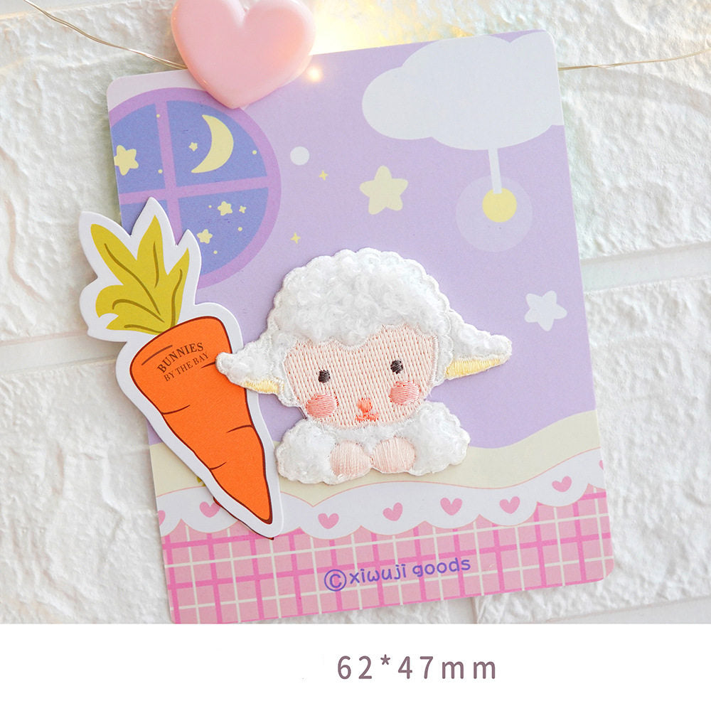 Plush Bear Scarf Embroidery Patch