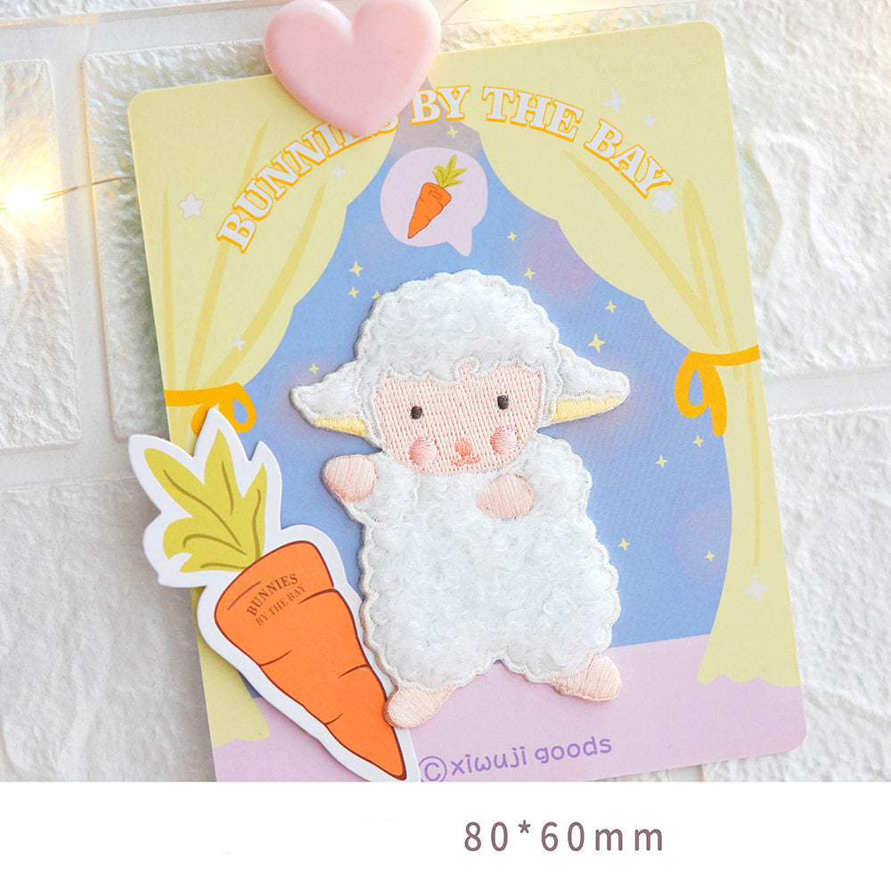Plush Bear Scarf Embroidery Patch
