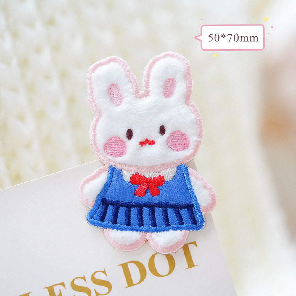 Plush Bear Scarf Embroidery Patch