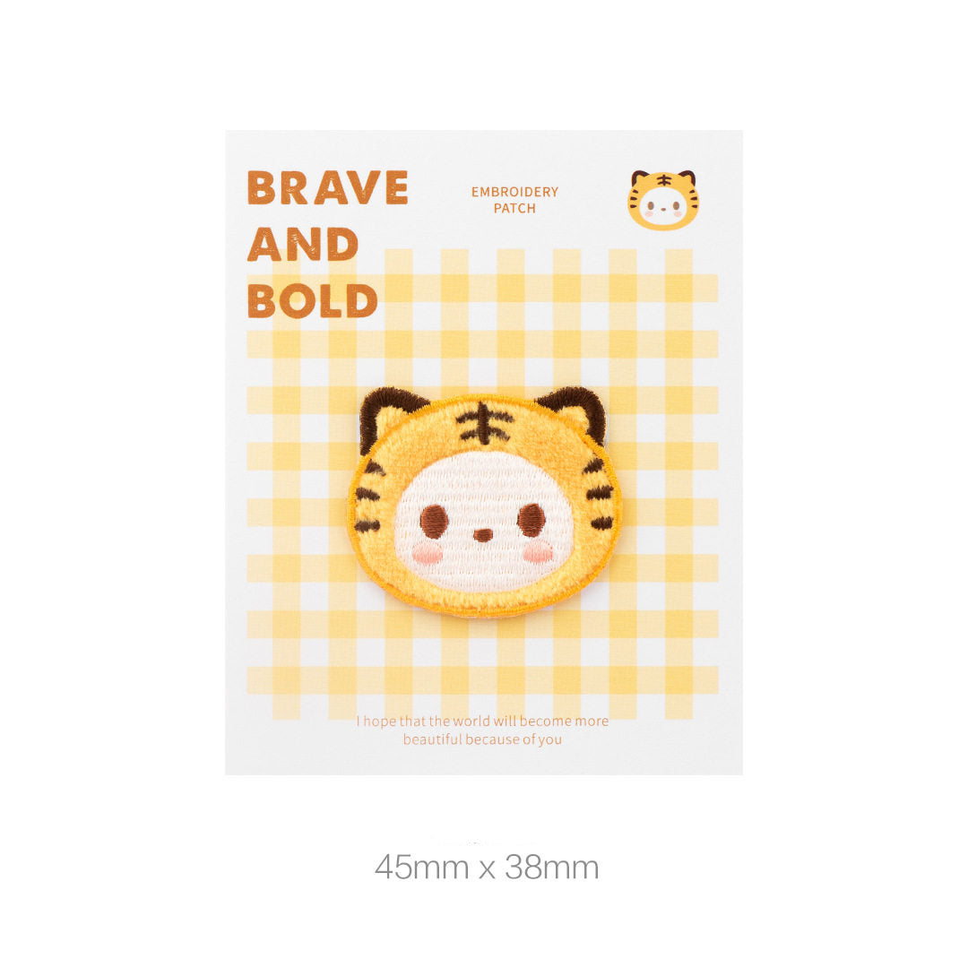Cute Little Red Panda Head Embroidery Patch