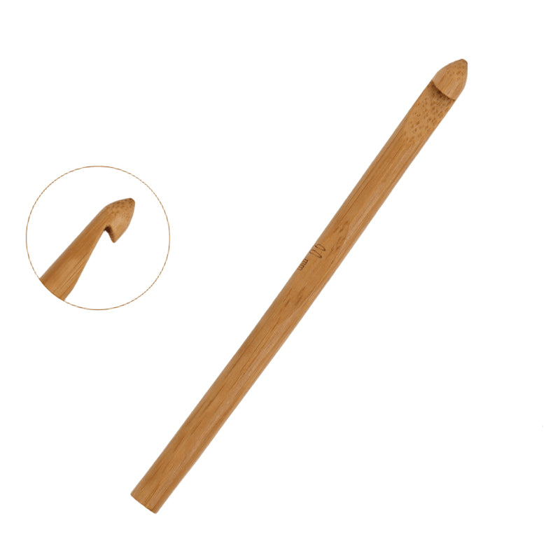 Carbonized Bamboo-Handled Crochet Hook