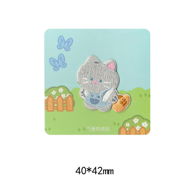 Soft & Cute Cat Embroidery Patch