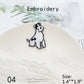 Cute Little Puppy Iron-on Patch — Animal Embroidery Appliqué