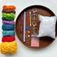 Cute little star pendant, handmade yarn, DIY crochet kit, crochet doll gift.